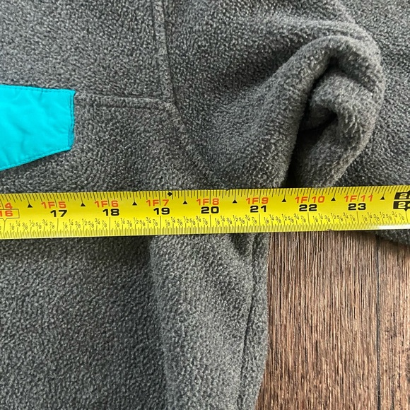 Patagonia Synchilla snap T gray teal blue pullover fleece jacket medium - Picture 6 of 10